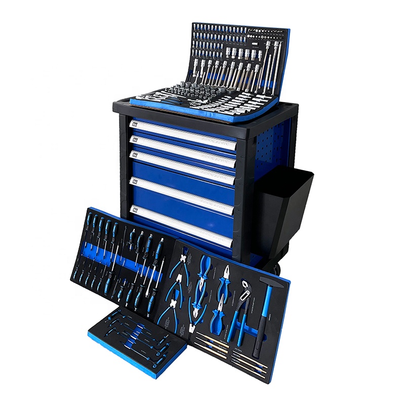 Workshop Hand Tools - 225 Pcs Movable Tool Cabinet 7