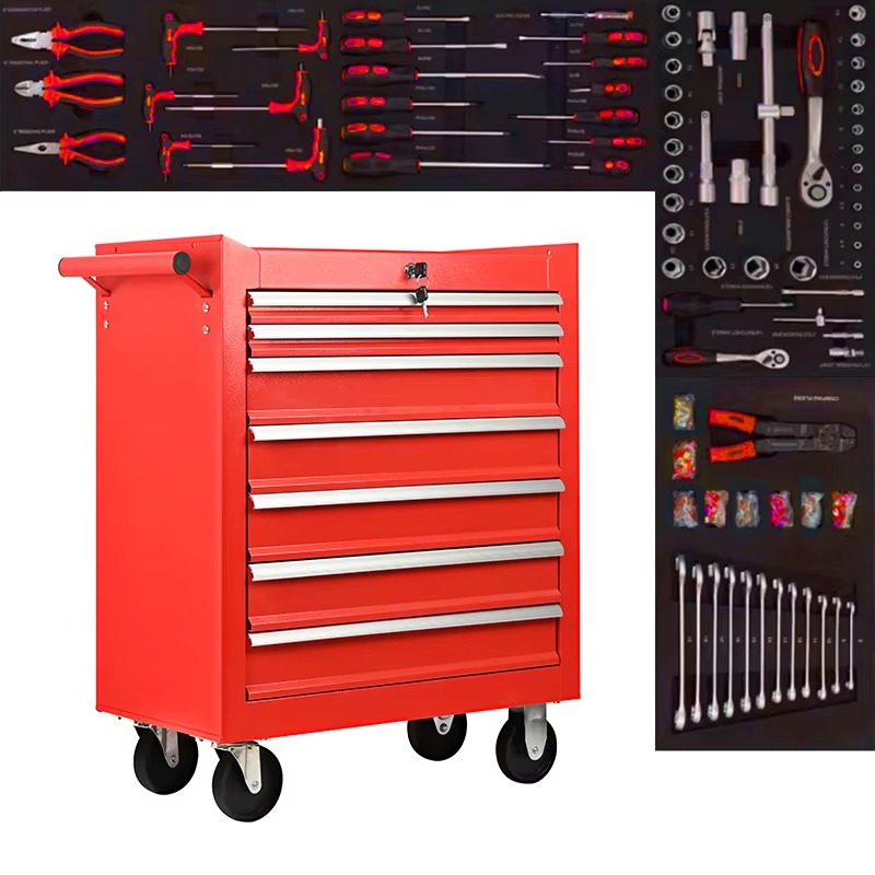 Chinese Manufacturer 7 Drawer  - đánh giá và giá Workshop Garage Tools Manufacturer