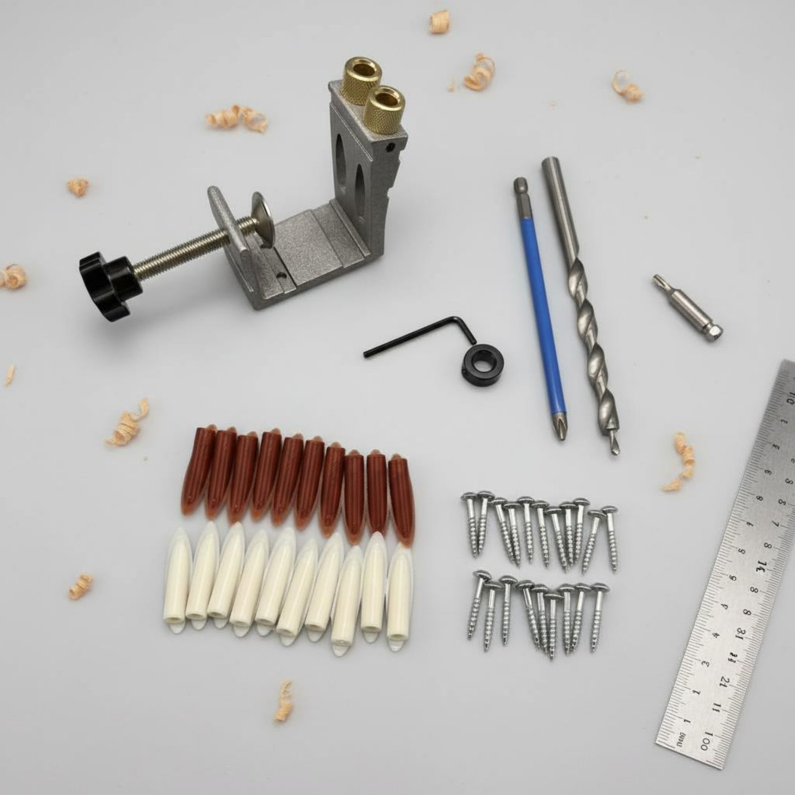 47 Pieces Angled Hole Drilling - đánh giá và giá Pocket Hole Jig