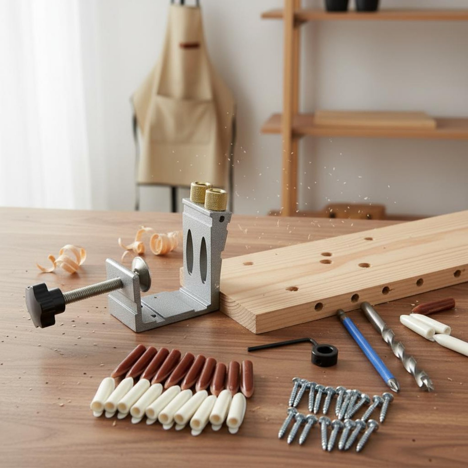 47 Pieces Angled Hole Drilling - đánh giá và giá Pocket Hole Jig