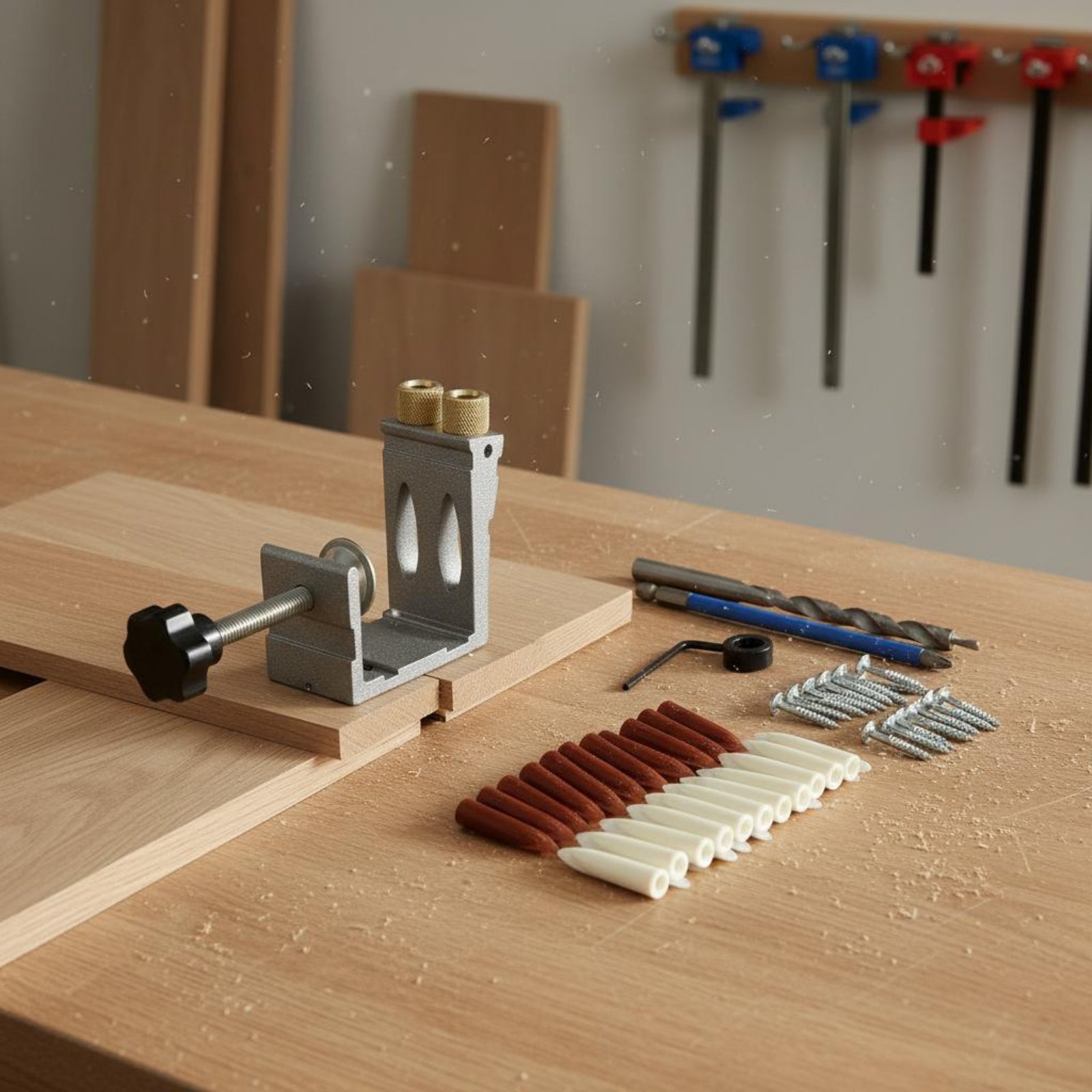 47 Pieces Angled Hole Drilling - đánh giá và giá Pocket Hole Jig