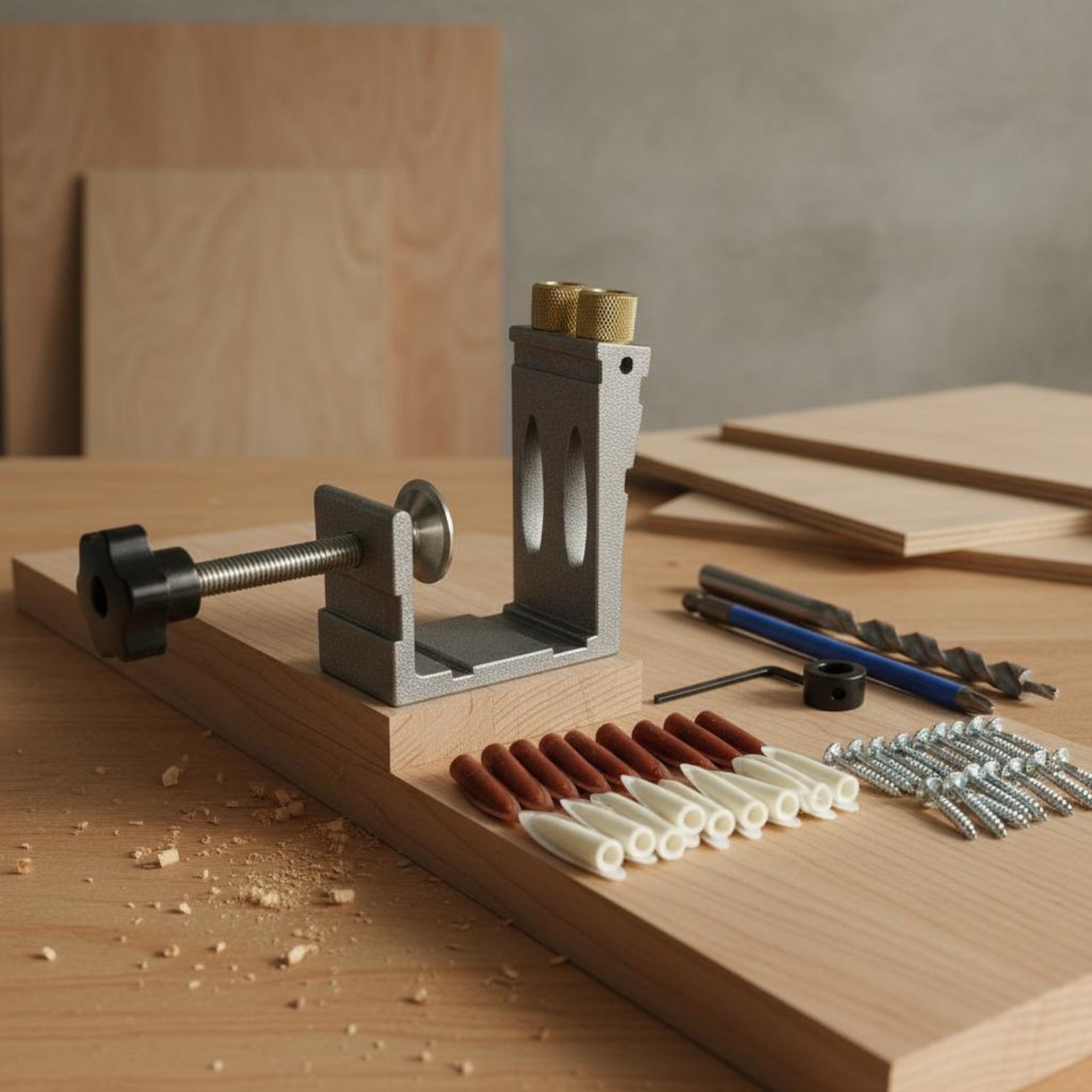 47 Pieces Angled Hole Drilling - đánh giá và giá Pocket Hole Jig
