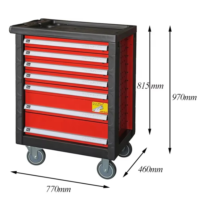 225 Pcs Movable Tool Cabinet 7 - đánh giá và giá Workshop Hand Tools