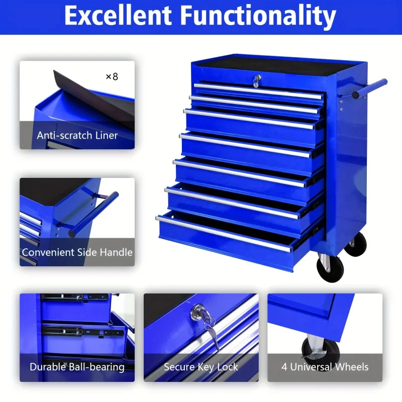 7 Drawers Blue Multifunctional - đánh giá và giá Car Workshop Tools Kit