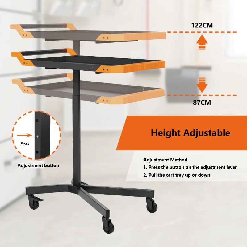 Adjustable Height Mobile Work  - đánh giá và giá Workshop Garage Tools Manufacturer
